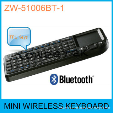 Rii Mini Backlit Bluetooth Keyboard Mouse Touchpad & White LED Light for PC, HTPC, Google TV, Web TV, Android TV Box, iPad, xBox 360, PS3, IPTV